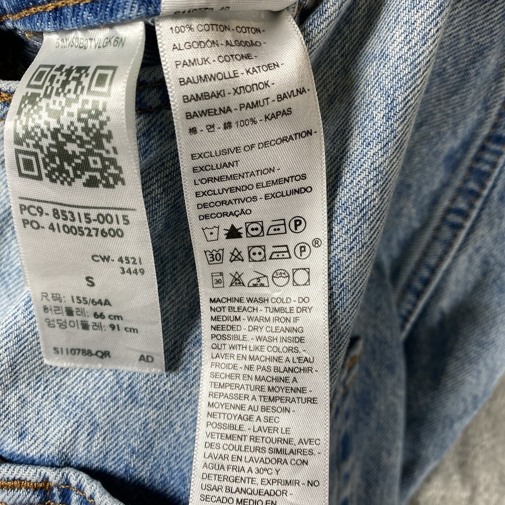 Levi's Premium Vintage Womens Overalls Size S Big E Retro Denim 85315-0015 Patch - Picture 7 of 14